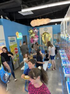 Kids birthday party celebration at Lucky Puppy claw machine arcade